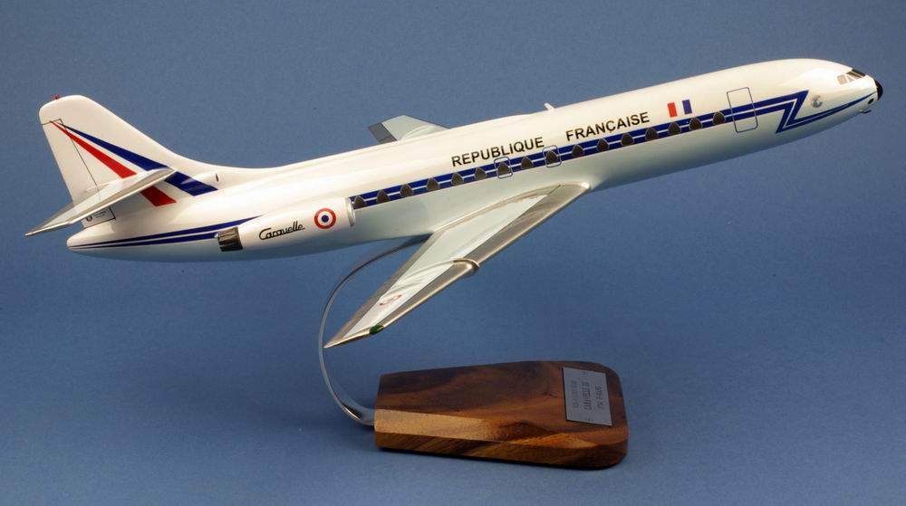 maquette avion Caravelle SE-210 III De Gaulle aux couleurs de la République Française