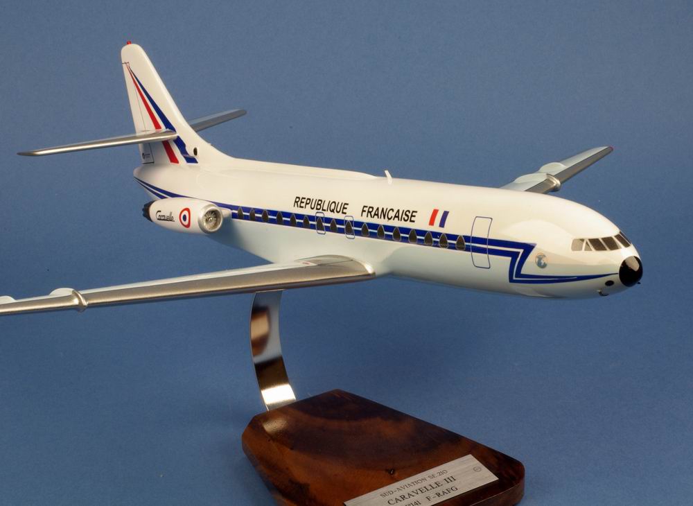 maquette avion Caravelle SE210 III De Gaulle aux couleurs de la République Française