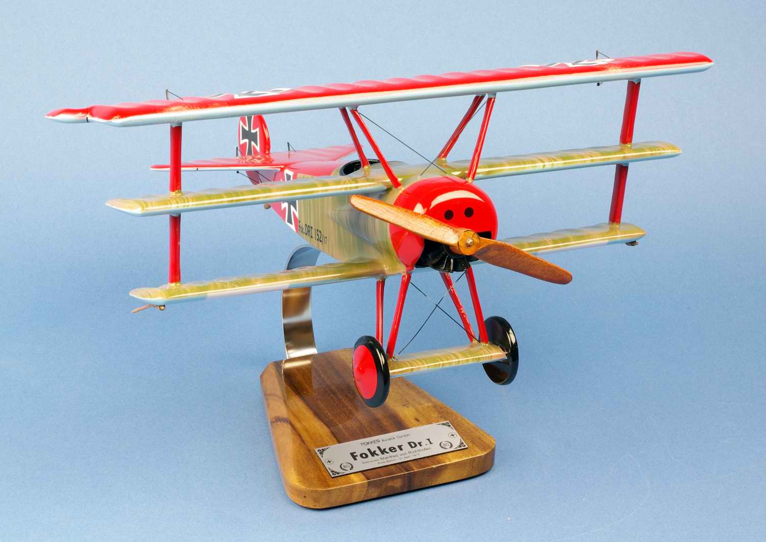Maquette Fokker DR-1 Baron Manfred Von Richthofen Baron Rouge