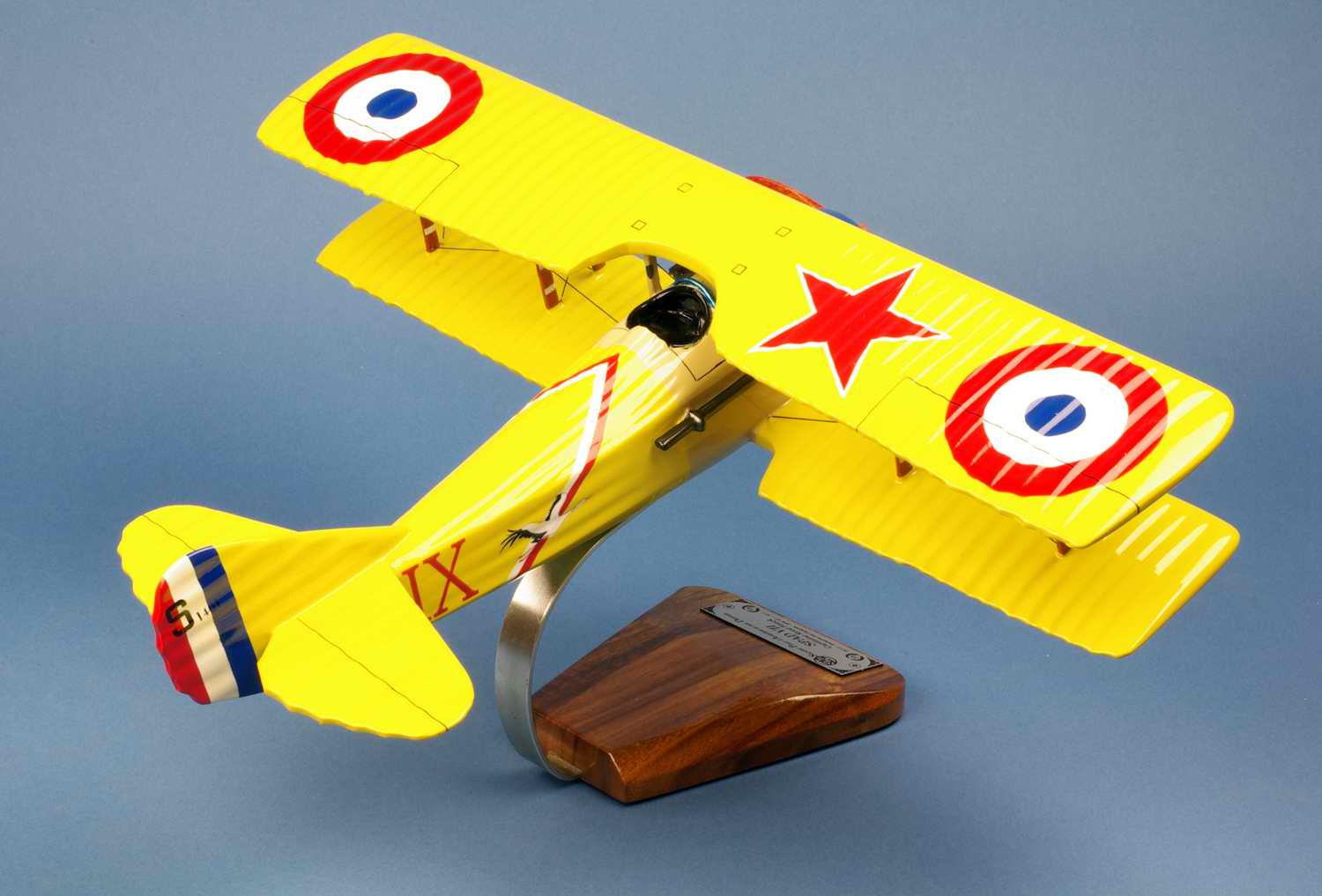 Maquette avion Spad7 aux couleurs de l AS des AS Français Première guerre mondiale Aviation