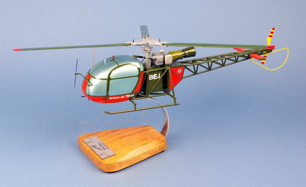 Maquette Helicoptère ALOUETTE II SE 3130 ARMEE DE TERRE 1/24