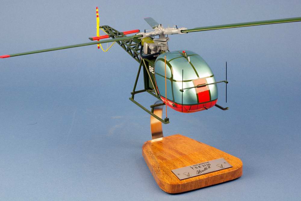 Maquette Helicoptere ALOUETTE 2 S.E 3130 ARMEE DE TERRE ALAT 1/24