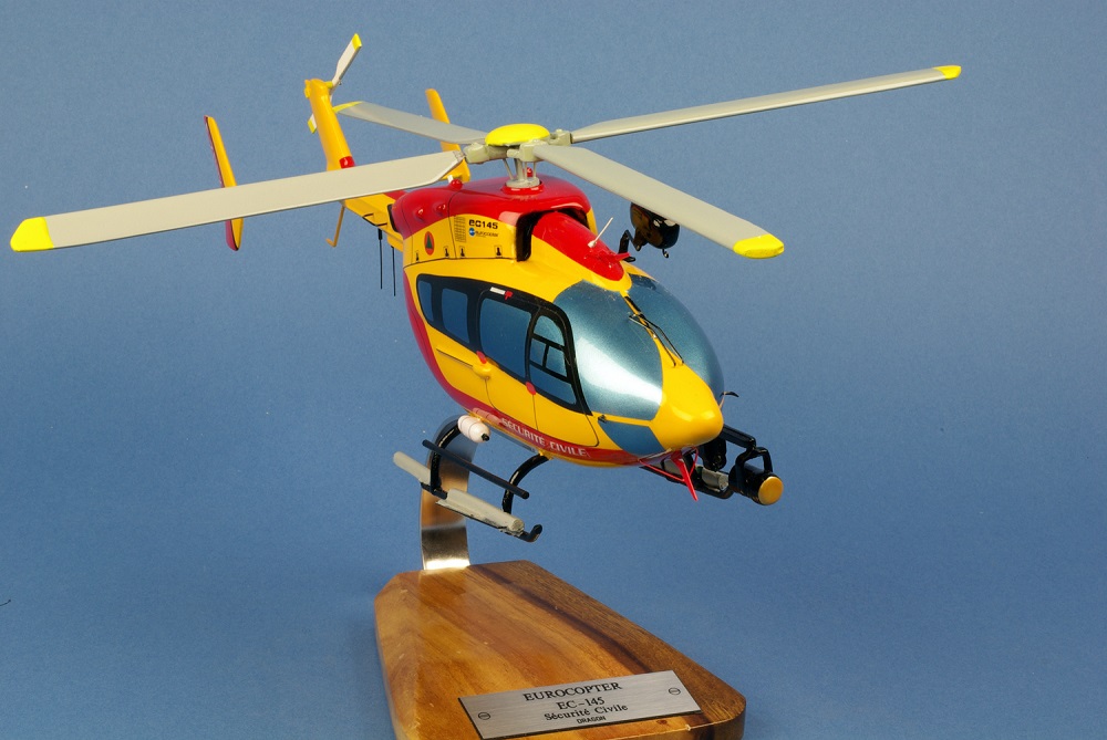 Maquette Hélicoptère EUROCOPTERE EC-145 Dragon Sécurité Civile 