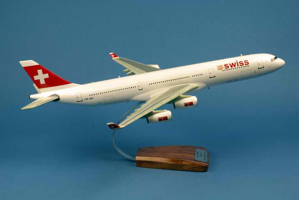 Maquette Avion AIRBUS A340 313X Swiss Air 1/125 