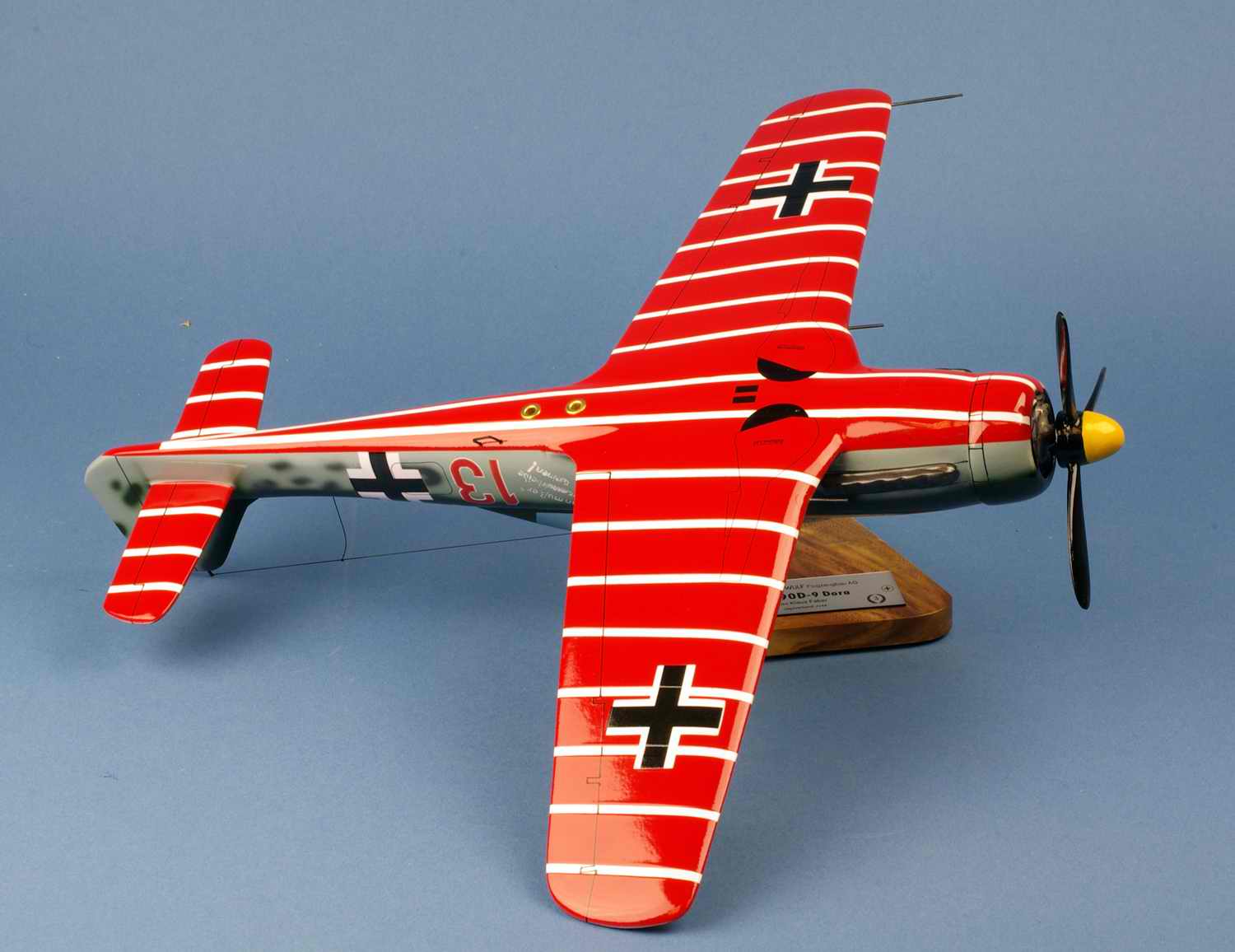 Maquette Avion De Chasse Focke-Wulf 190-D9 Jagdverband JV44 Oblt Klaus Faber 1/24