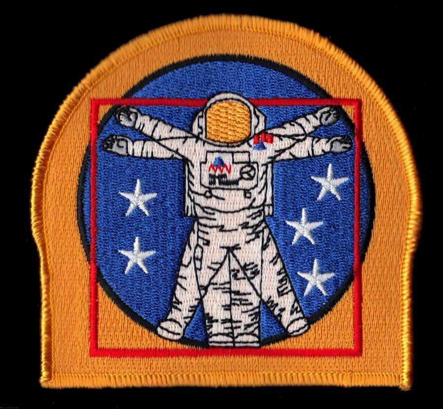 Ecusson Astronaute NASA EVA Vitruvian Man Homme de Vitruve
