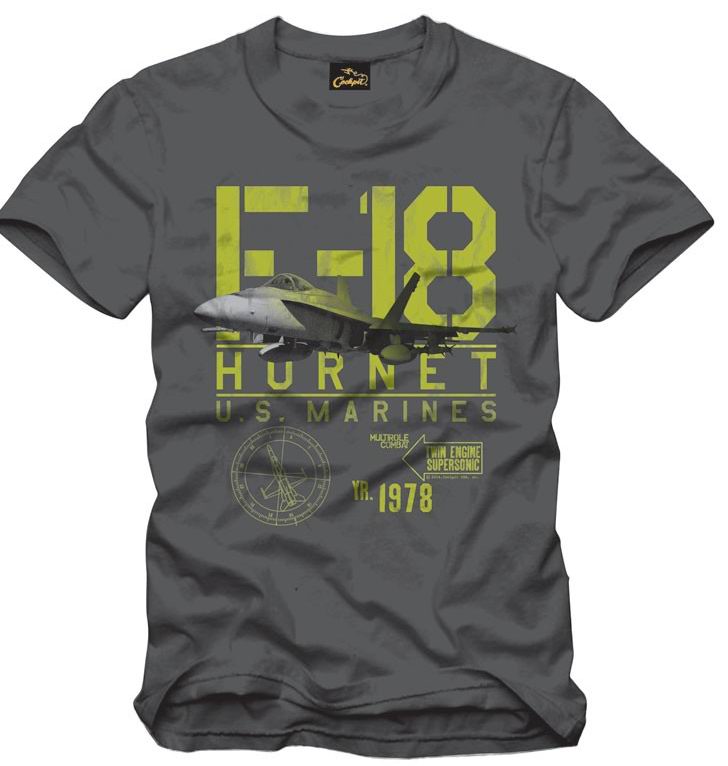 T-Shirt F-18 HORNET COCKPIT - AVIREX