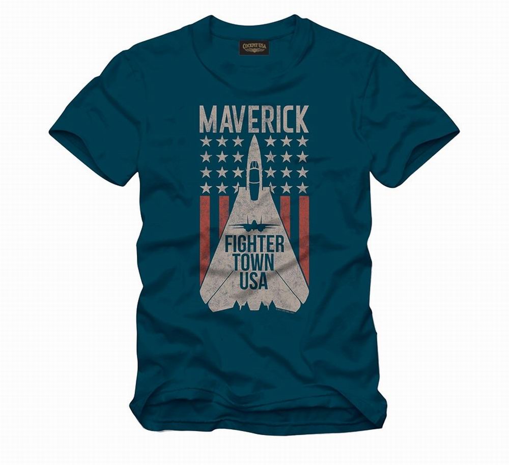 T-Shirt Maverick TOP GUN F14 COCKPIT USA AVIREX