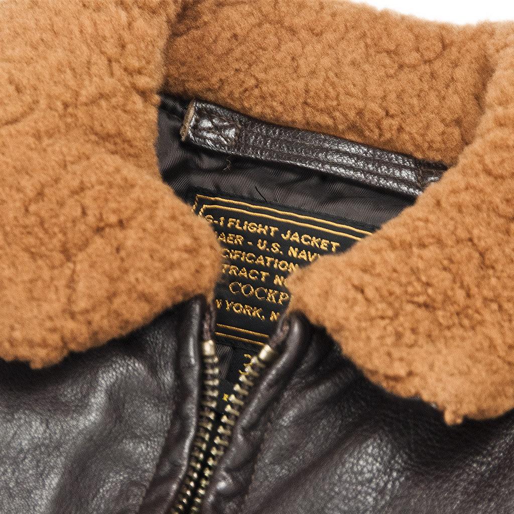 >Veste Aviateur en cuir G-1 Classic WWII Vintage COCKPIT AVIREX