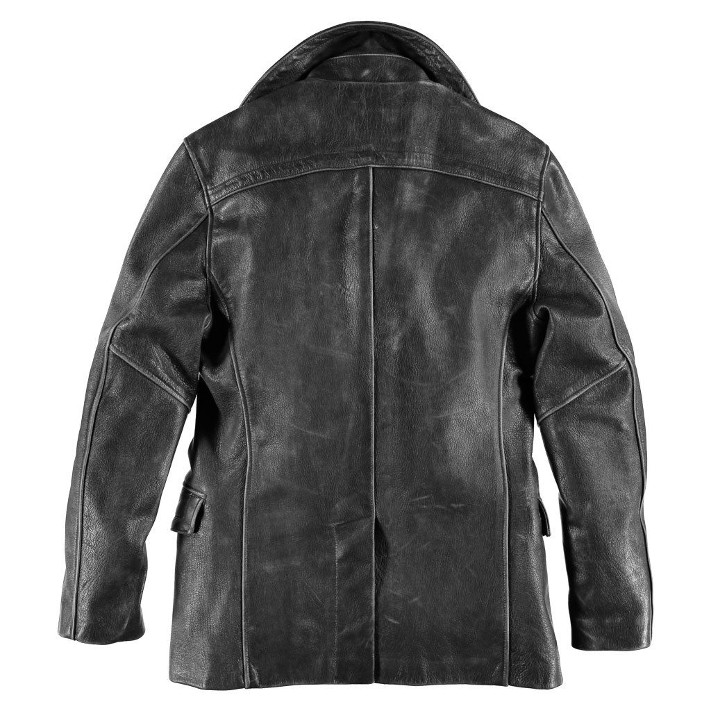 Vintage Leather Naval Officers Coat Jacket COCKPIT - AVIREX