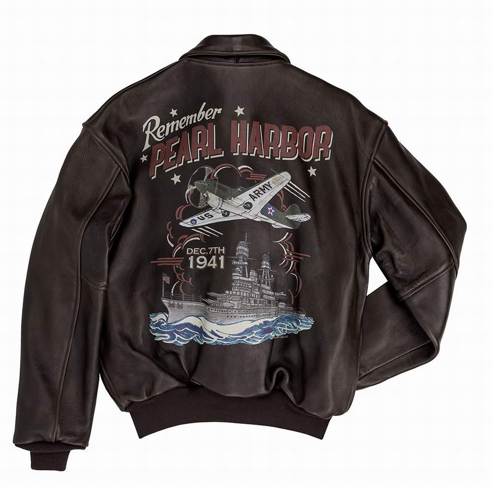 blouson cuir A2 Remember Pearl Harbor