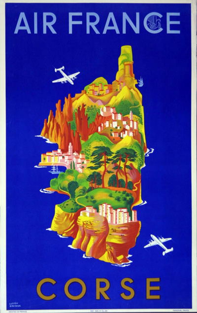 Affiche Corse Air France