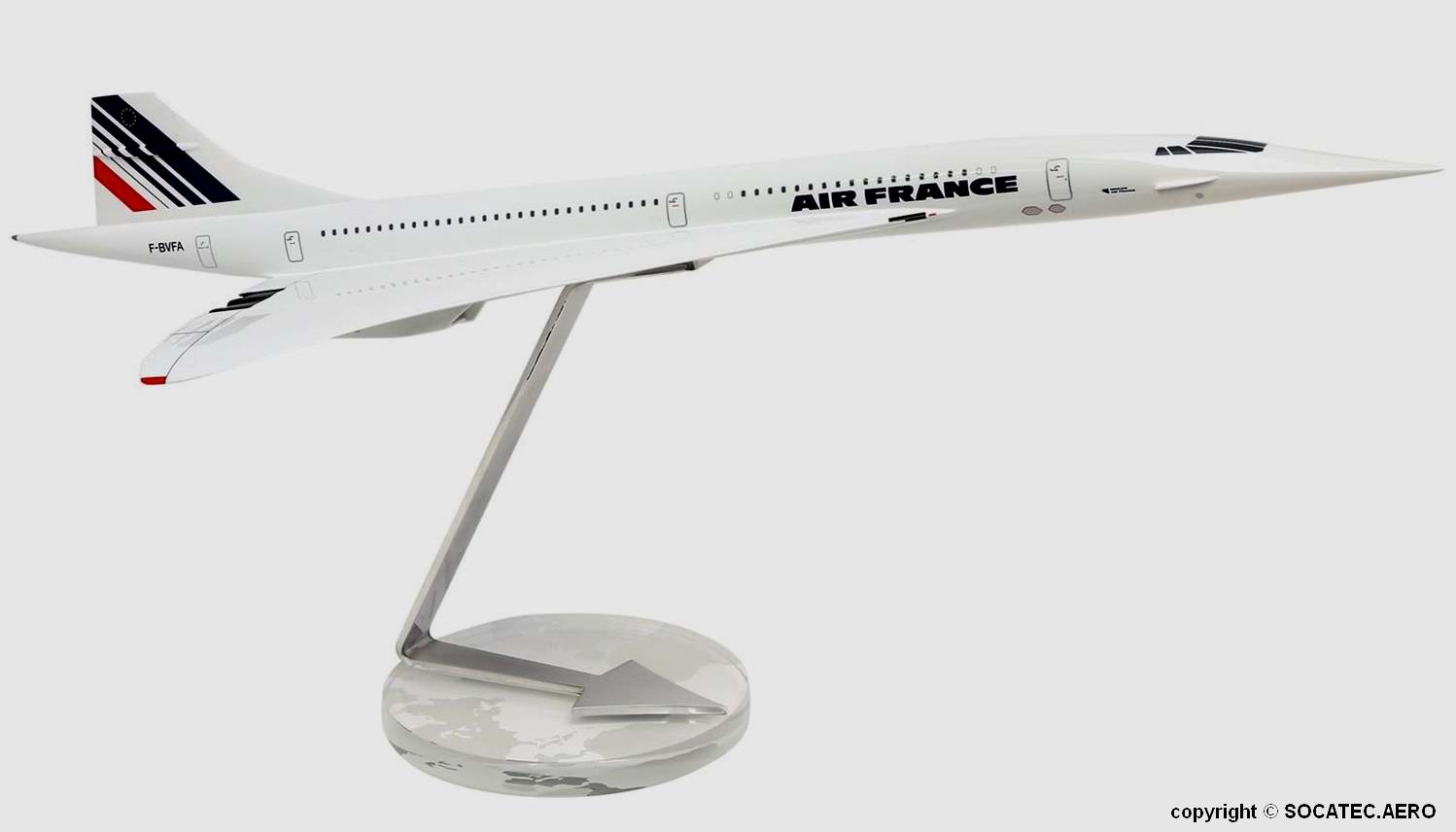 maquette résine Concorde Officiel AIR FRANCE 1/100 