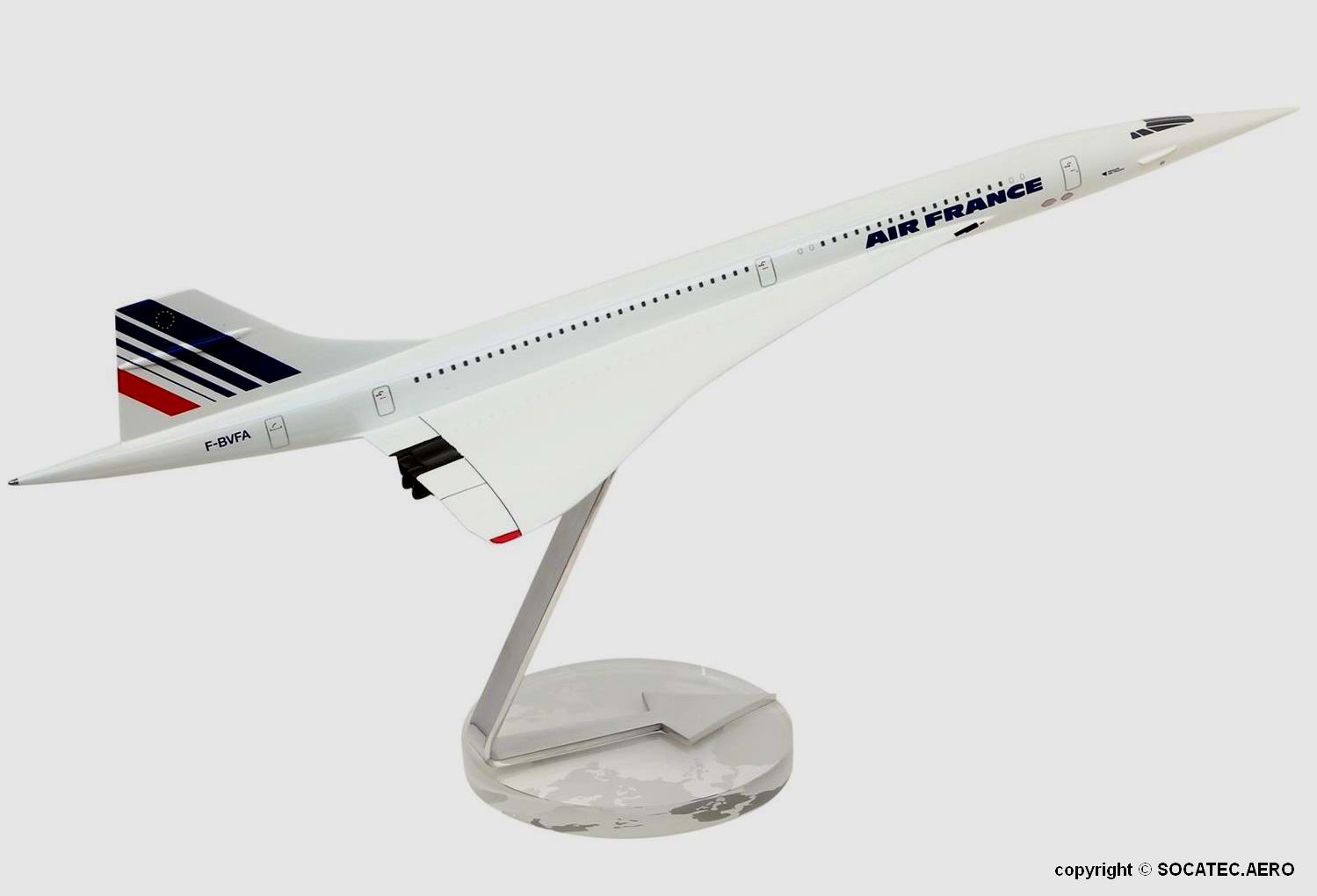 maquette résine Concorde Officiel AIR FRANCE 1/100 