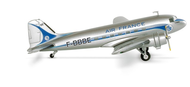 Douglas DC-3 en Métal AIR FRANCE 1/200