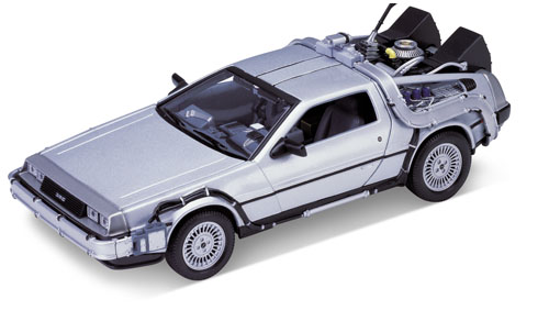 voiture DELOREAN Retour vers le futur n°1 en Métal au 1/24