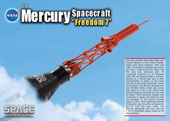 Maquette Capsule Spatiale Freedom 7 Mission Mercury-Redstone 3