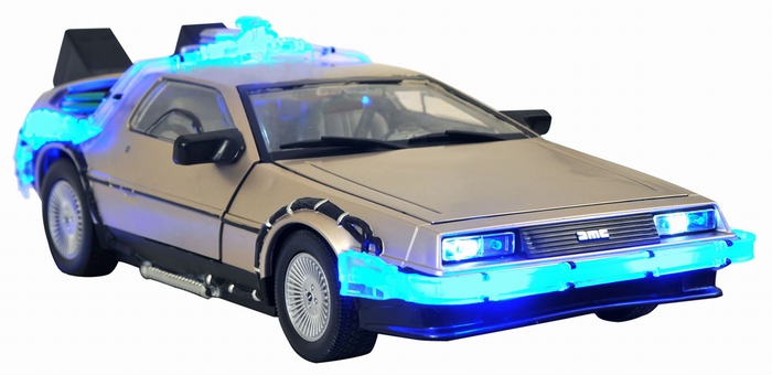 Véhicule DELOREAN Retour vers le Futur II effets lumineux 1/24