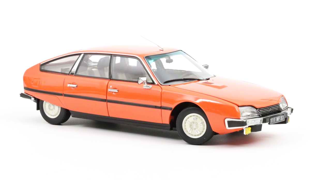 Voiture Miniature métal CITROEN CX 2400 GTI Orange 1/18 NOREV