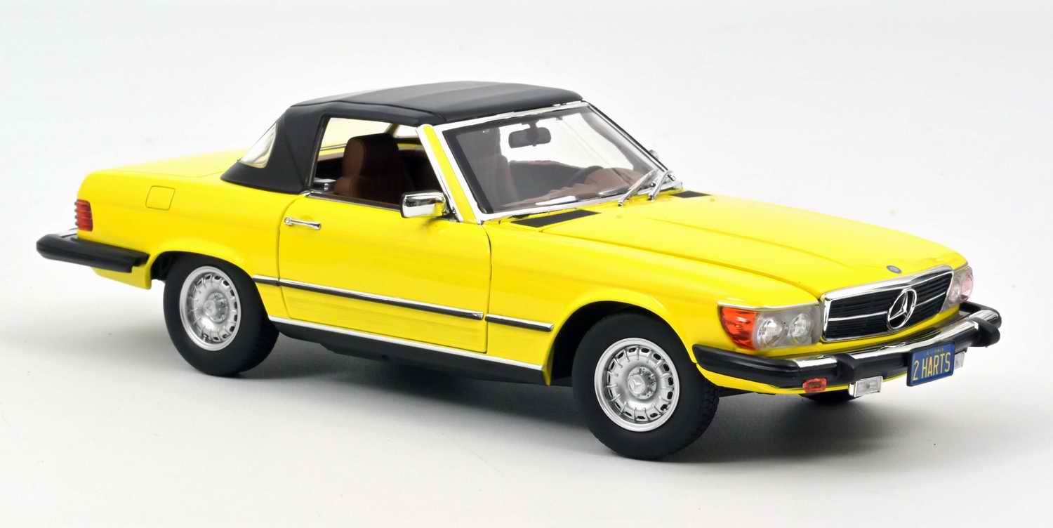 Voiture miniature MERCEDES 450SL Américaine version USA 1979 1/18 NOREV