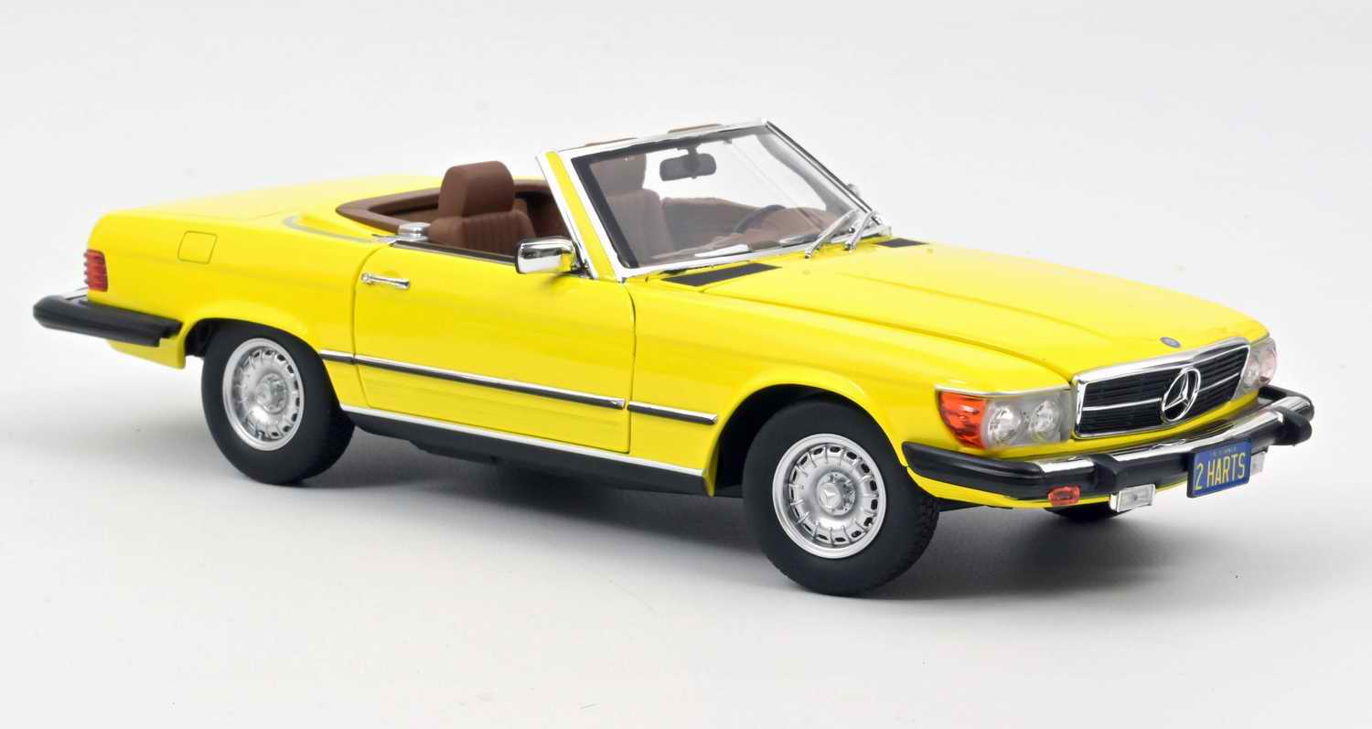 Voiture miniature MERCEDES450 SL Américaine version USA 1979 1/18 NOREV