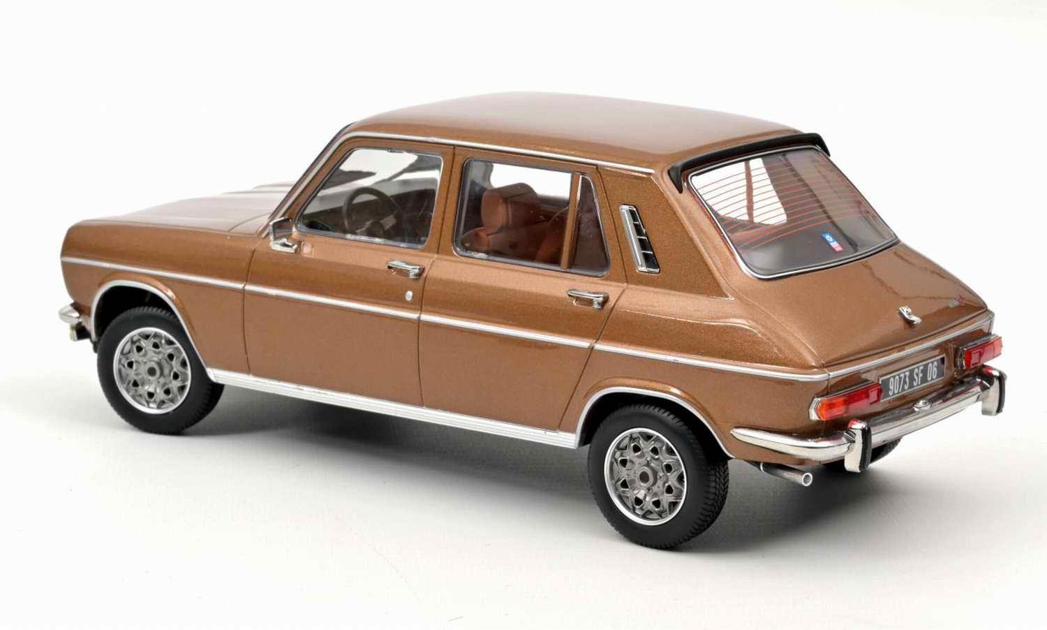 Miniature voiture métal SIMCA1100 TI 1974 Marron Norev 1/18