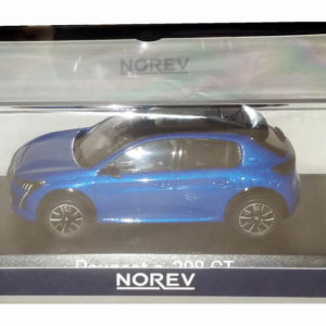 PEUGEOT e-208 GT Line 2019 Bleu Voiture de Collection NOREV 1/43 –