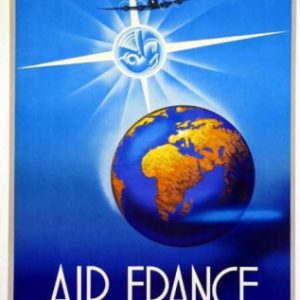 Air France Rayonne sur 20le Monde Maurus 1948