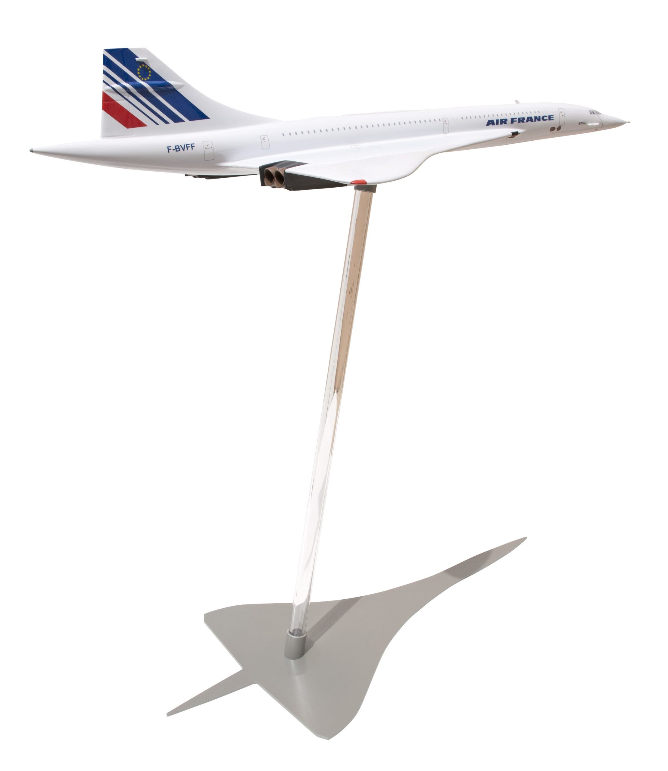 SOCATEC Maquette Concorde Air France F-BTSD Pepsi métal 1/200e Blanc 
