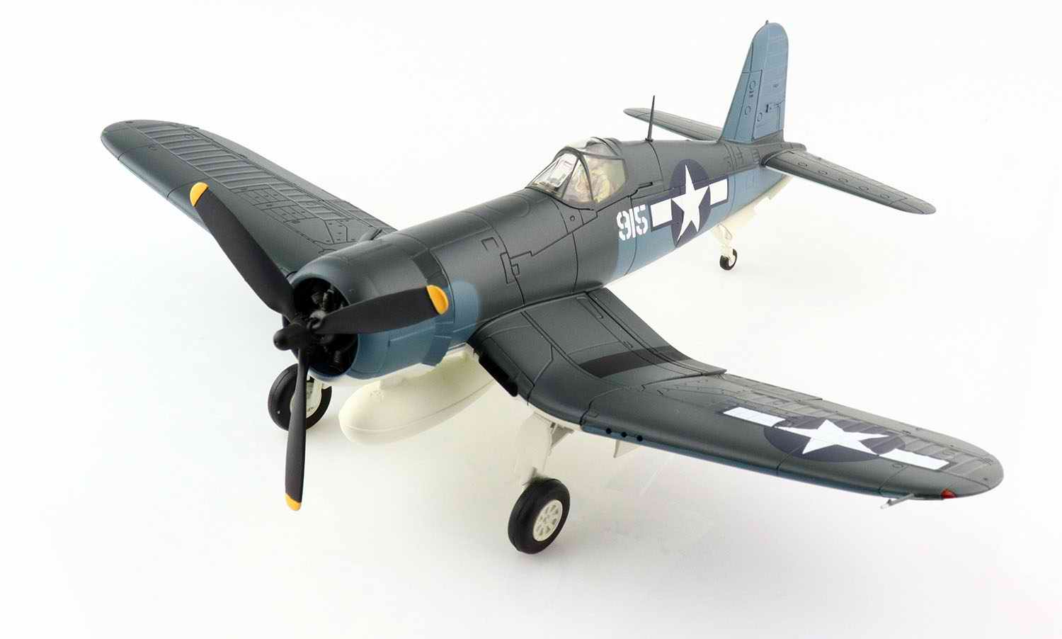 Maquette Avion de Chasse F4U1A Corsair 915, VMF214 Black Sheep Janvier 1944 Pilote Major Greg Boyington Dernière Mission