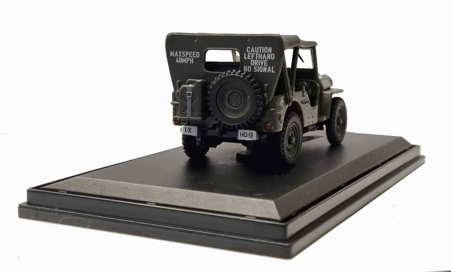 Voiture Jeep Wyllis fermée Militaire US ARMY D-DAY 6 Juin 1944 Oliex 1/43