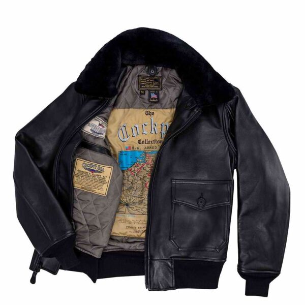 Blouson Aviateur Cuir US Navy G1 Cockpit USA - Taille 54 US (64 EU), Neuf Avec étiquettes