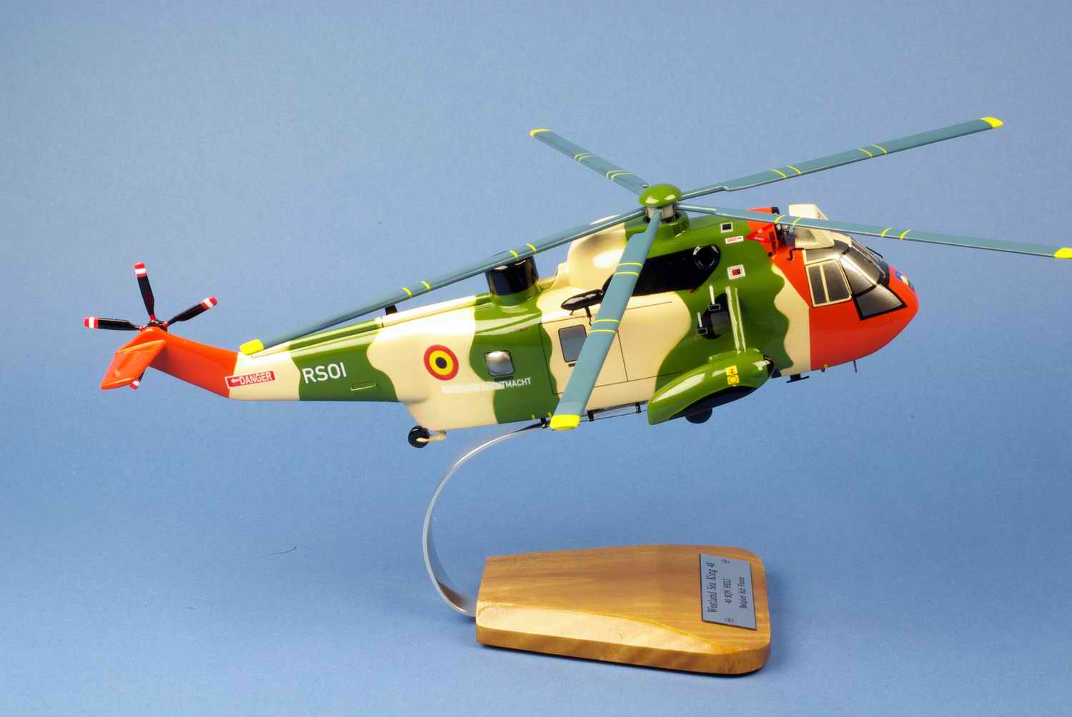 maquette hélicoptère Sea King mk48 Armée Air Belge