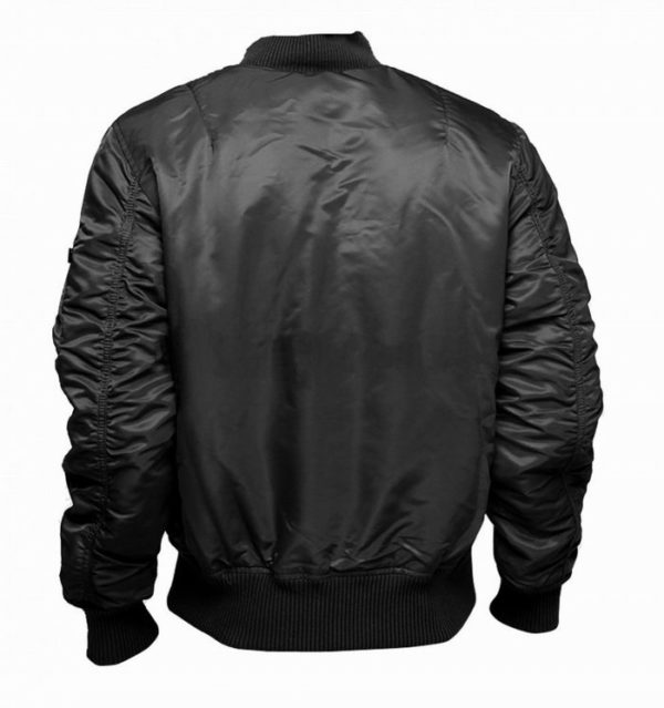 ma 1 flight jacket black back