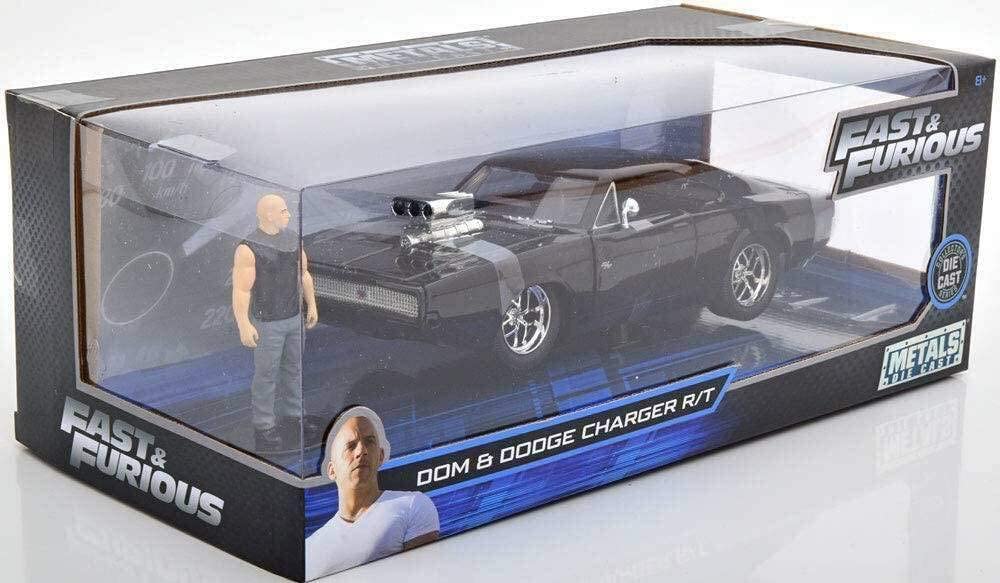 Voiture DODGE Charger RT Avec Figurine Dom Toretto 1/24ème