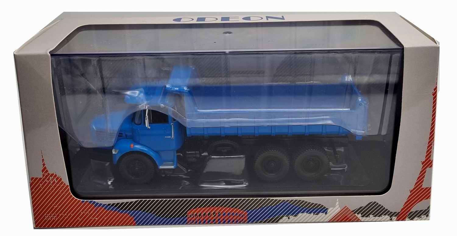 Miniature BERLIET GLM 10 M3 6X4 Benne Basculante Bleue 1/43