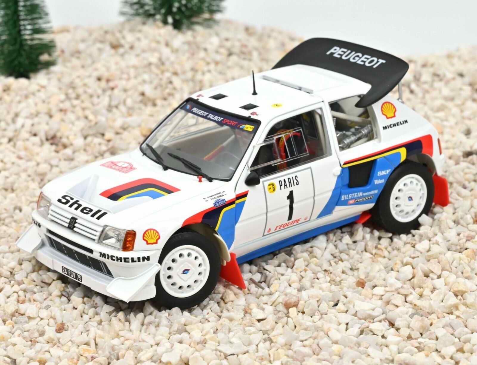 Voiture miniature PEUGEOT 205T16 Rallye NOREV 1/18