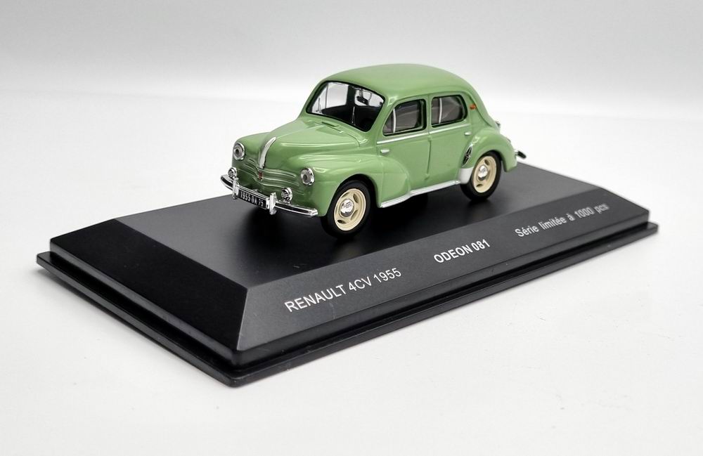 Voiture Miniature RENAULT 4CV 1955 Vert Eau 1/43