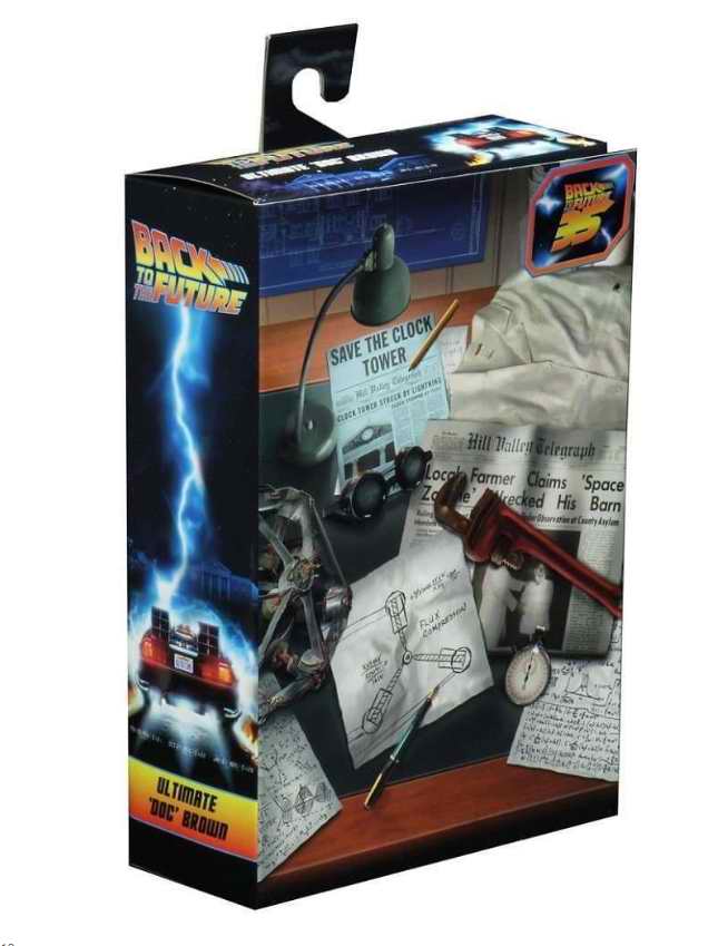 Figurine Doc Emmett brown Marty Retour vers le Futur 1