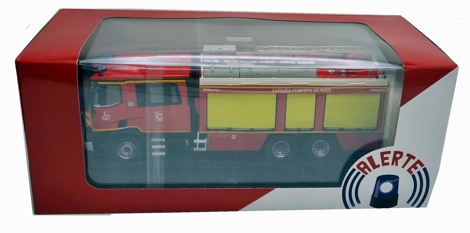 RENAULT C460 Desautel Camion de Sapeurs Pompiers de Paris Fourgon de Secours DGA 1/43 ALERTE