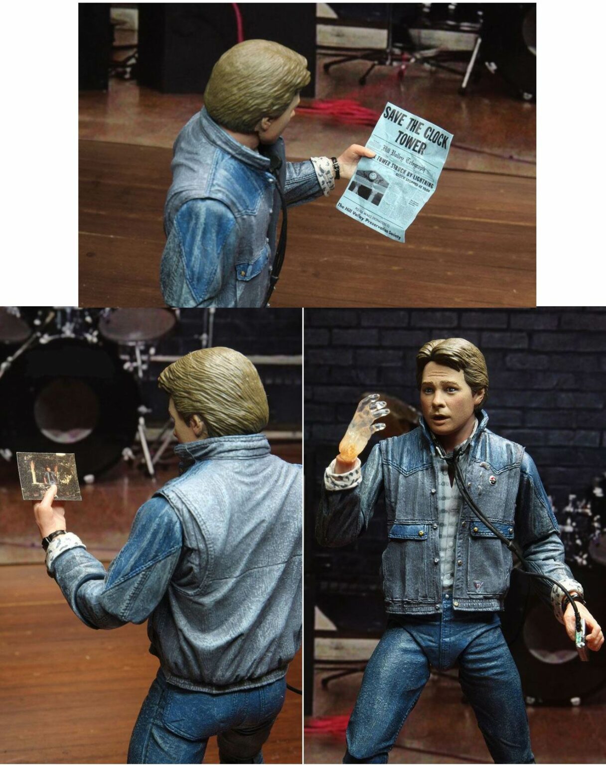 Necaonline Figurine Marty McFly en Combinaison Spatiale Anti-Radiation du Film Retour vers Le Futur 1 Au 1/10 Soit 18 cm Edition Limitée