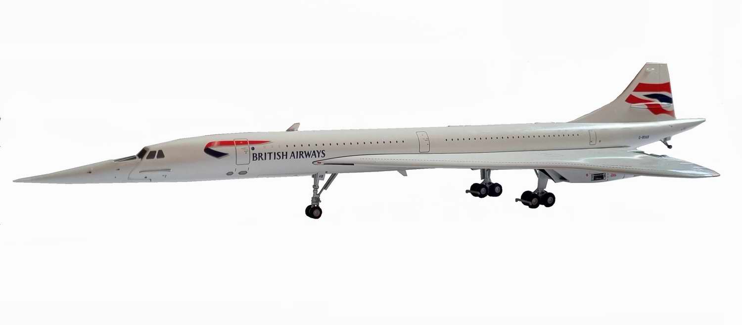 Maquette avion Concorde BRITISH AIRWAYS G-BOAB 1/200