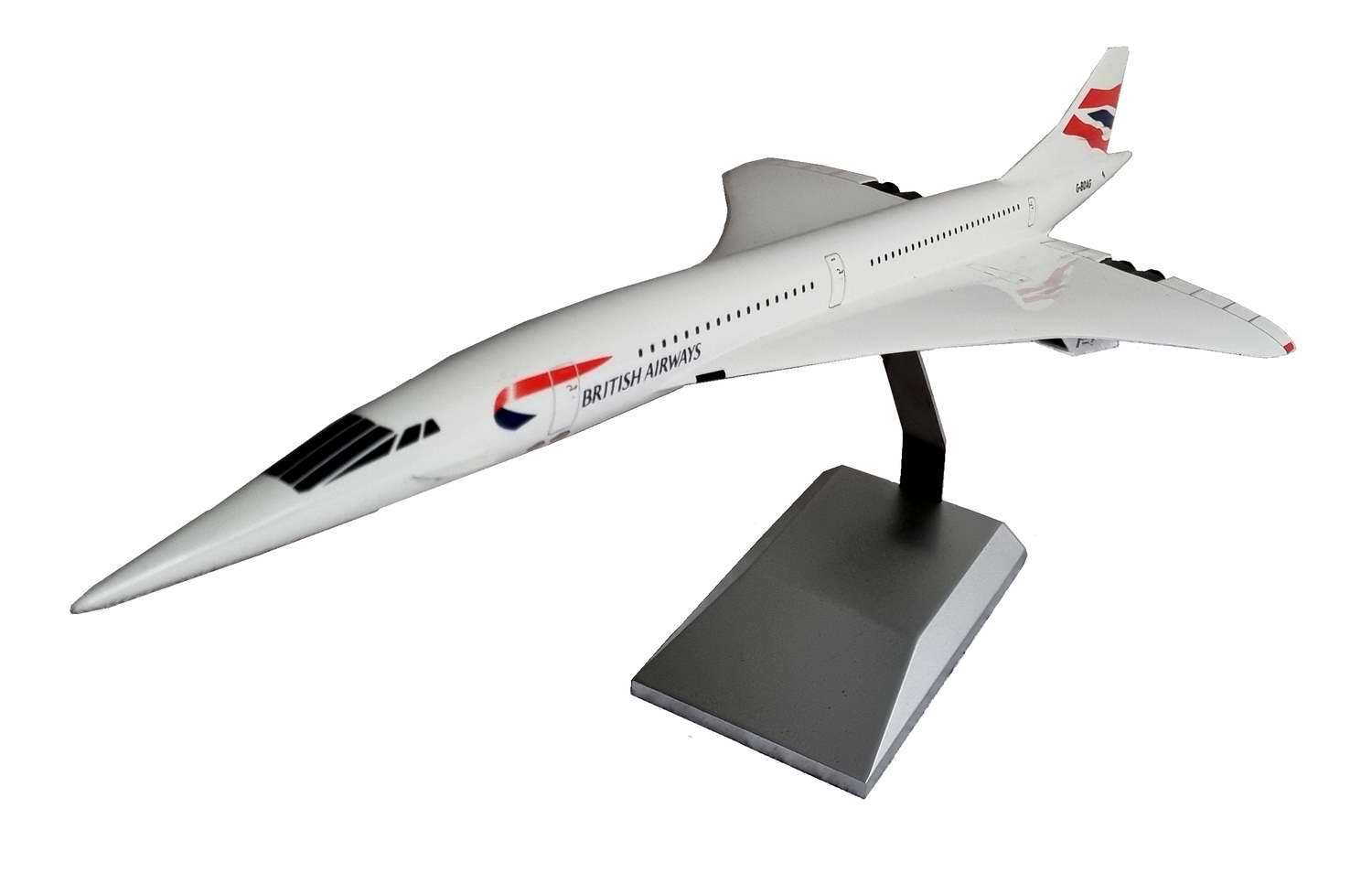 maquette CONCORDE BRITISHAIRWAYS au 1/100 G-BOAG en Résine