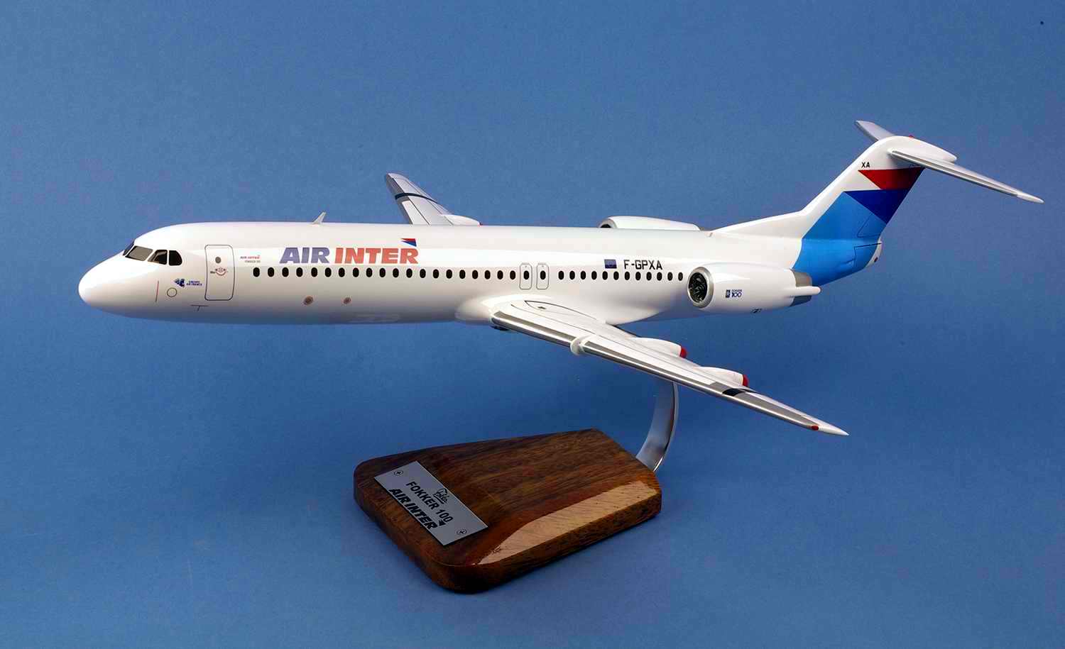 Maquette avion Fokker 100 AIR INTER 1/72