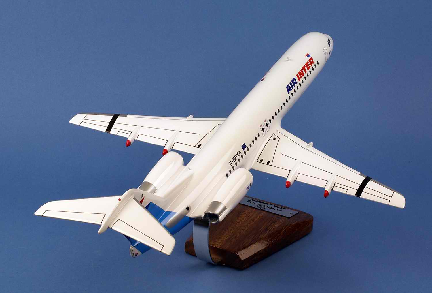 Maquette avion Fokker 100 AIR INTER 1/72