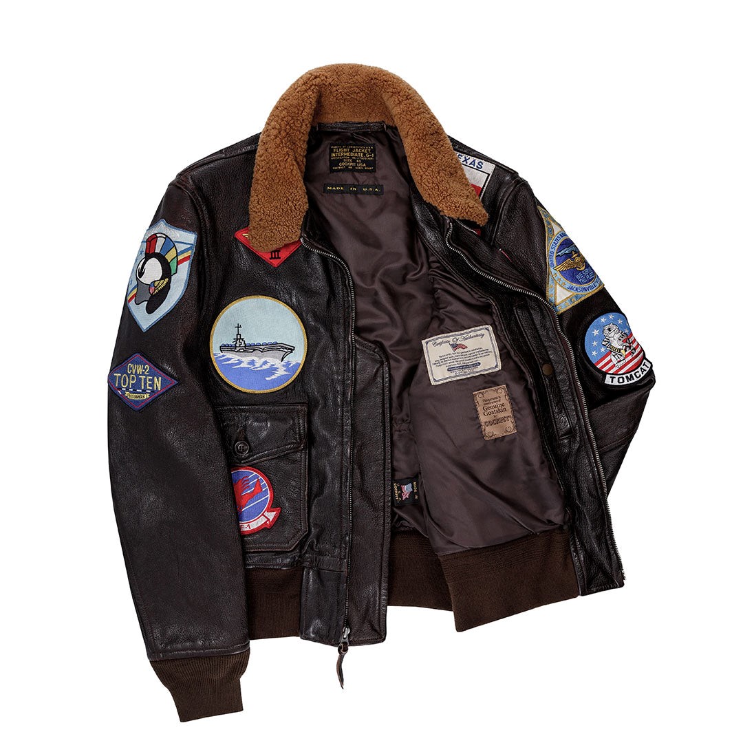 Blouson aviateur du film TopGun2 Tom Cruise NAVY G-1 COCKPIT - AVIREX