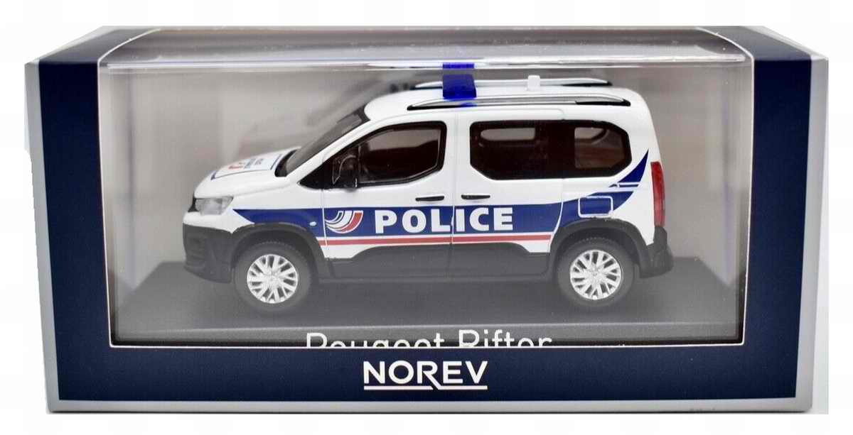 Miniature voiture PEUGEOTRifter Police Nationale 2019 1/43 Norev