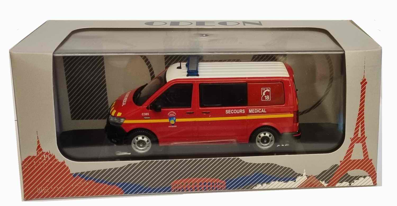 Transporter Van VOLKSWAGENT6 Pompiers SDIS 06 Secours Médical 1/43