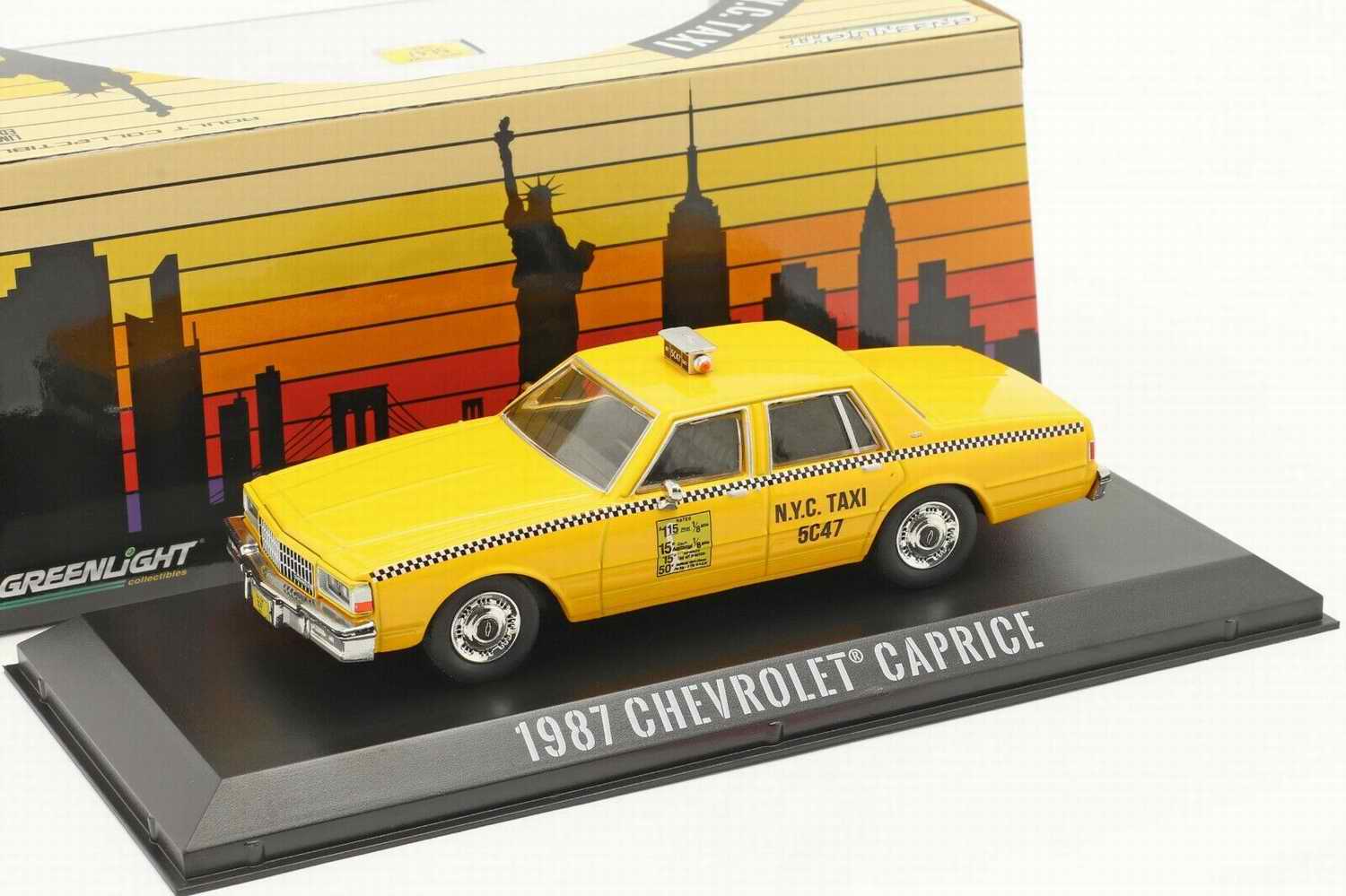 Voiture CHEVROLET Caprice 1987 TAXI NYC NEW YORK CITY 1/43