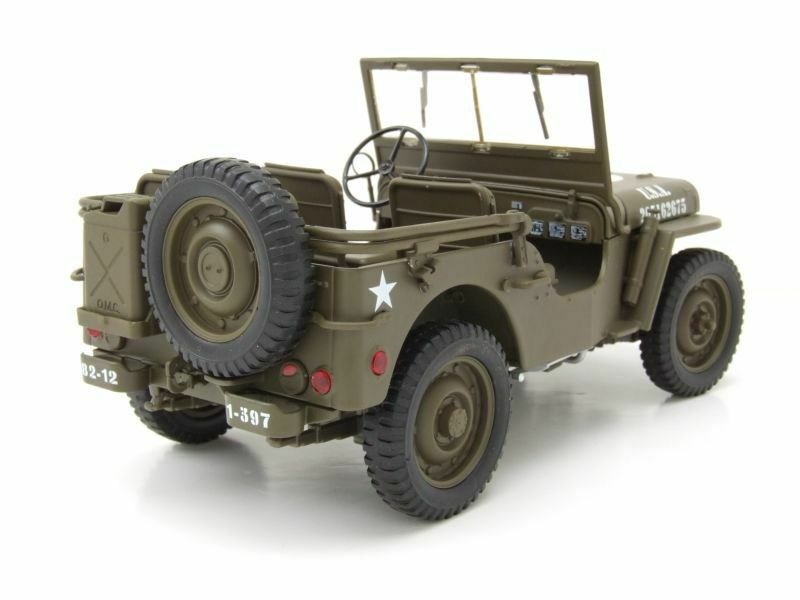 JEEP WYllys ouverte d-day opération overlord débarquement Normandie US Army 1/18